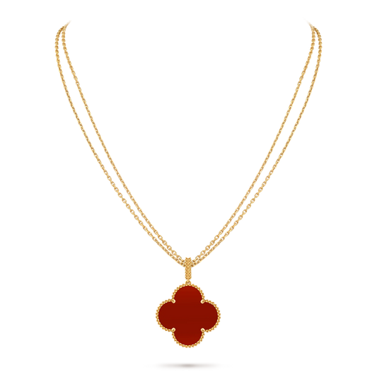 Van Cleef & Arpels Magic Alhambra Carnelian Long Necklace