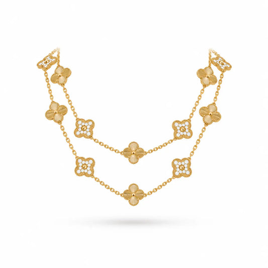 Van Cleef & Arpels Vintage Alhambra 20-motif long necklace