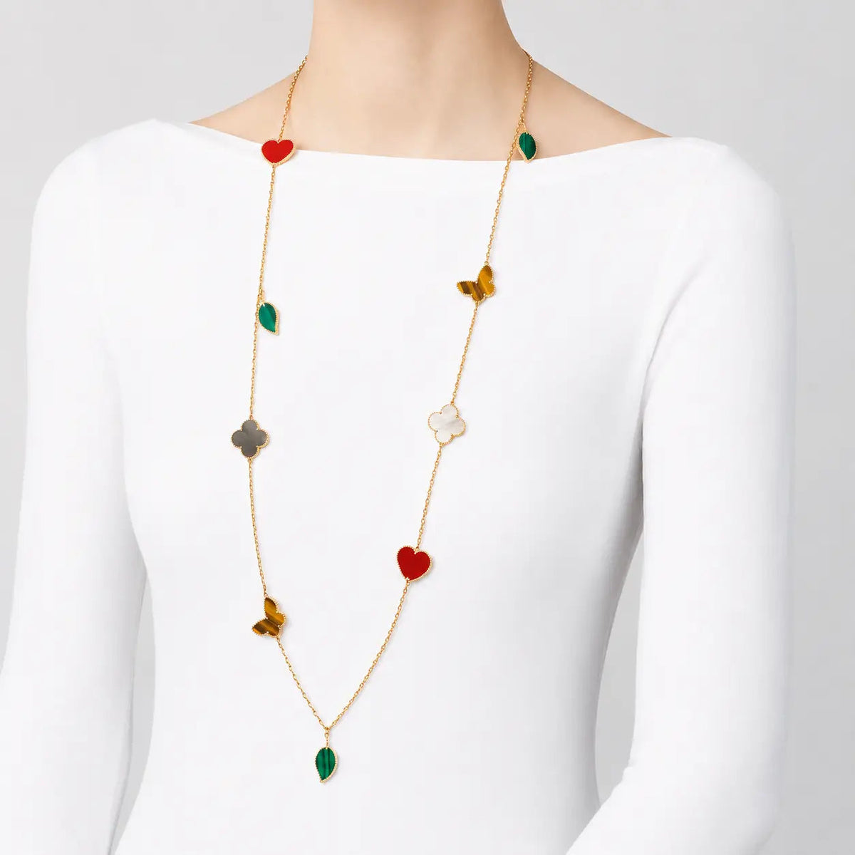 Van Cleef & Arpels Lucky Alhambra long necklace