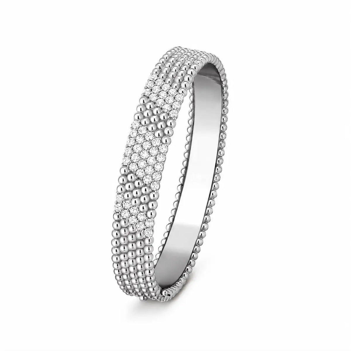 Van Cleef & Arpels Perlée Diamonds collection five-row diamond bracelet