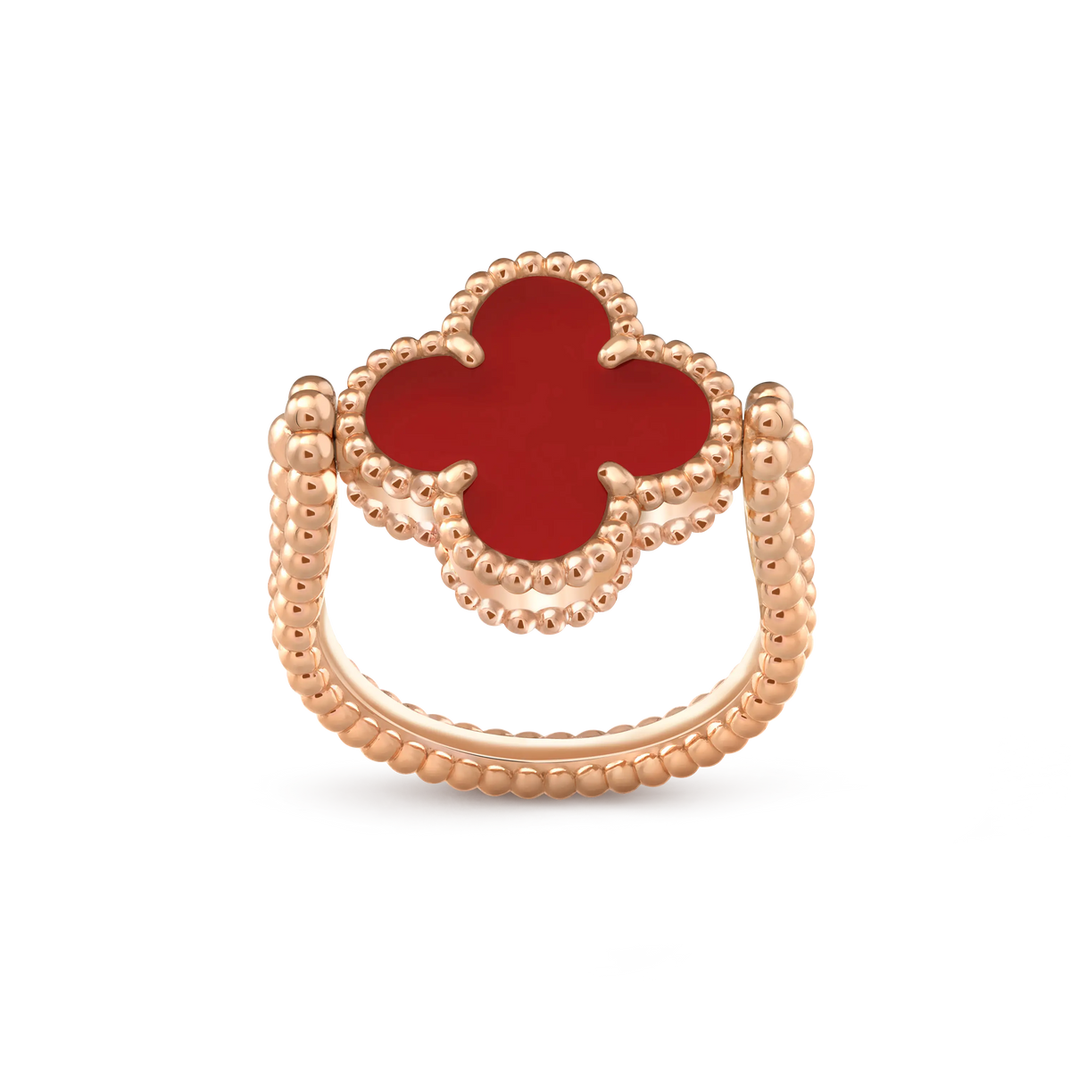 Van Cleef & Arpels Vintage Alhambra Reversible Four-Leaf Clover Ring