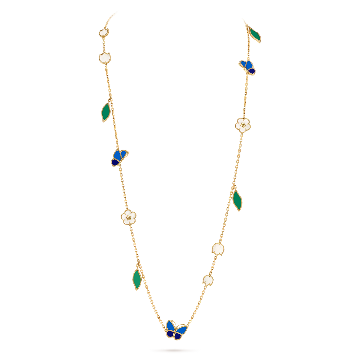 Van Cleef & Arpels Lucky Spring Collection "Butterfly Dance in Spring Breeze" Long Necklace