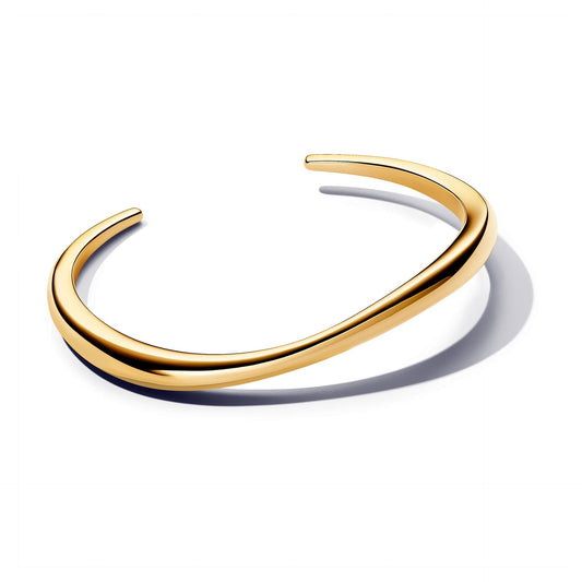 Pandora Organically Shaped Open Bangle