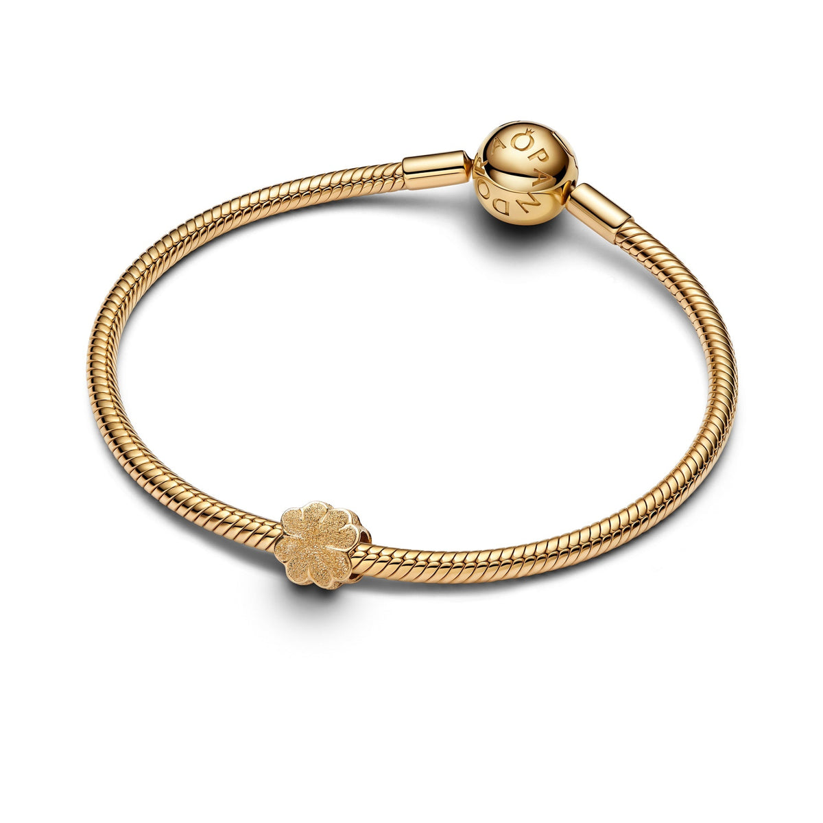Pandora Textured Clover Mini Charm