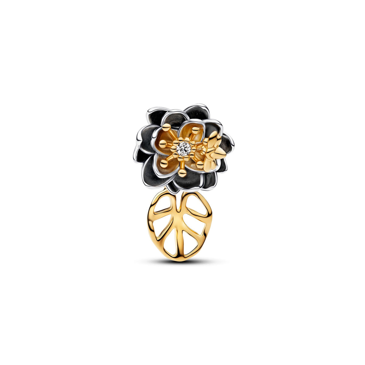 Pandora Disney Princess Tiana Lotus Flower Lab-grown Diamond Charm