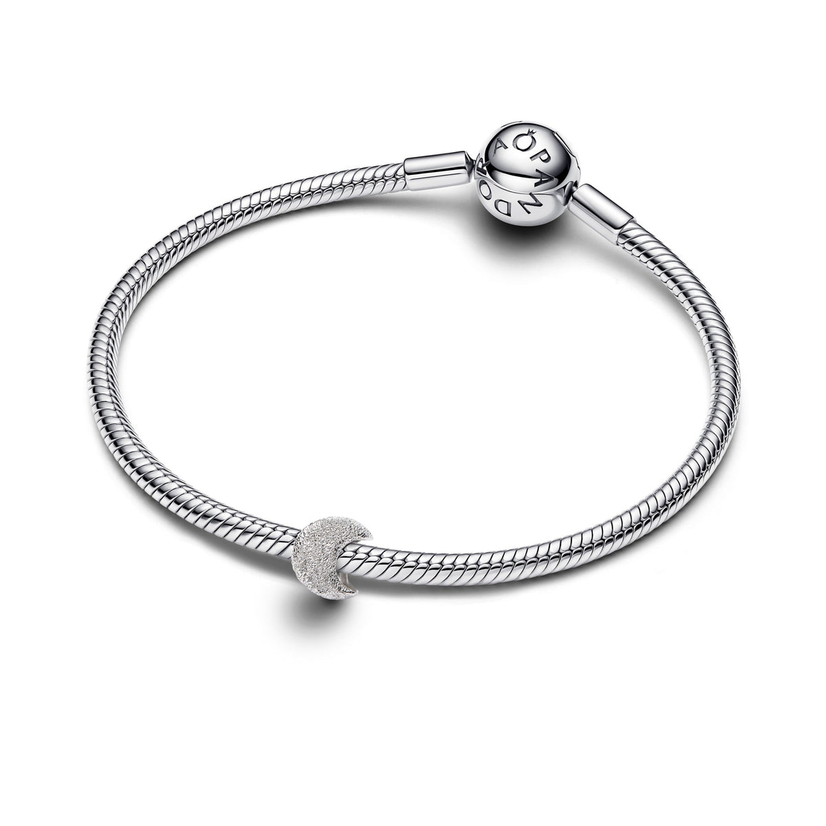 Pandora Textured Moon Mini Charm