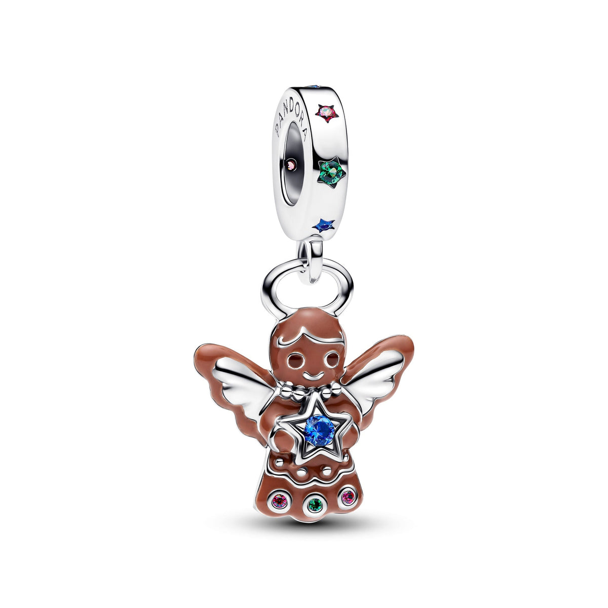 Pandora Gingerbread Angel Dangle Charm