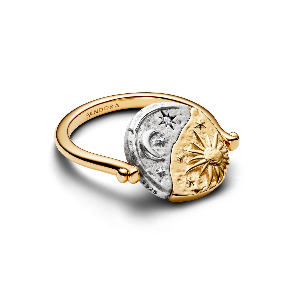 Pandora Sun & Moon Reversible Medallion Ring