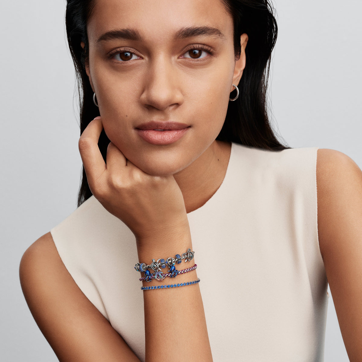 Pandora Ice Blue Stone Spacer Charm