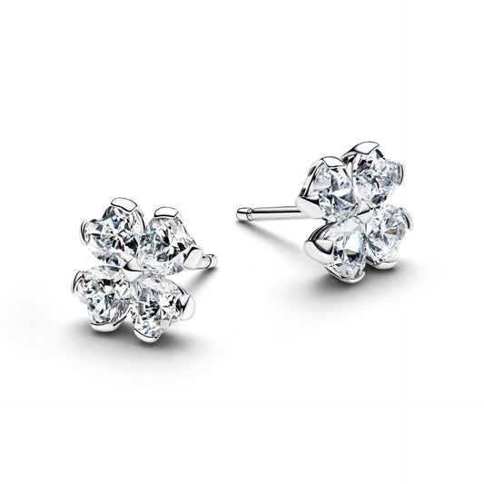 Pandora Sparkling Lucky Clover Stud Earrings
