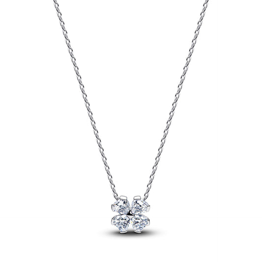 Pandora Sparkling Lucky Clover Pendant Necklace
