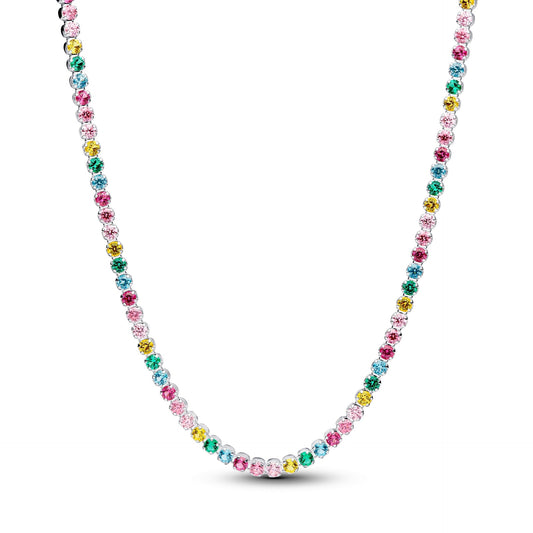 Pandora Rainbow Tennis Necklace