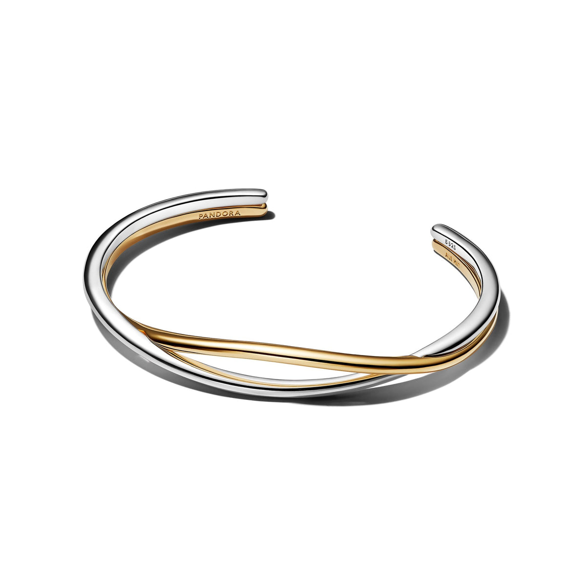 Pandora Entwined Two-Tone Open Bangle