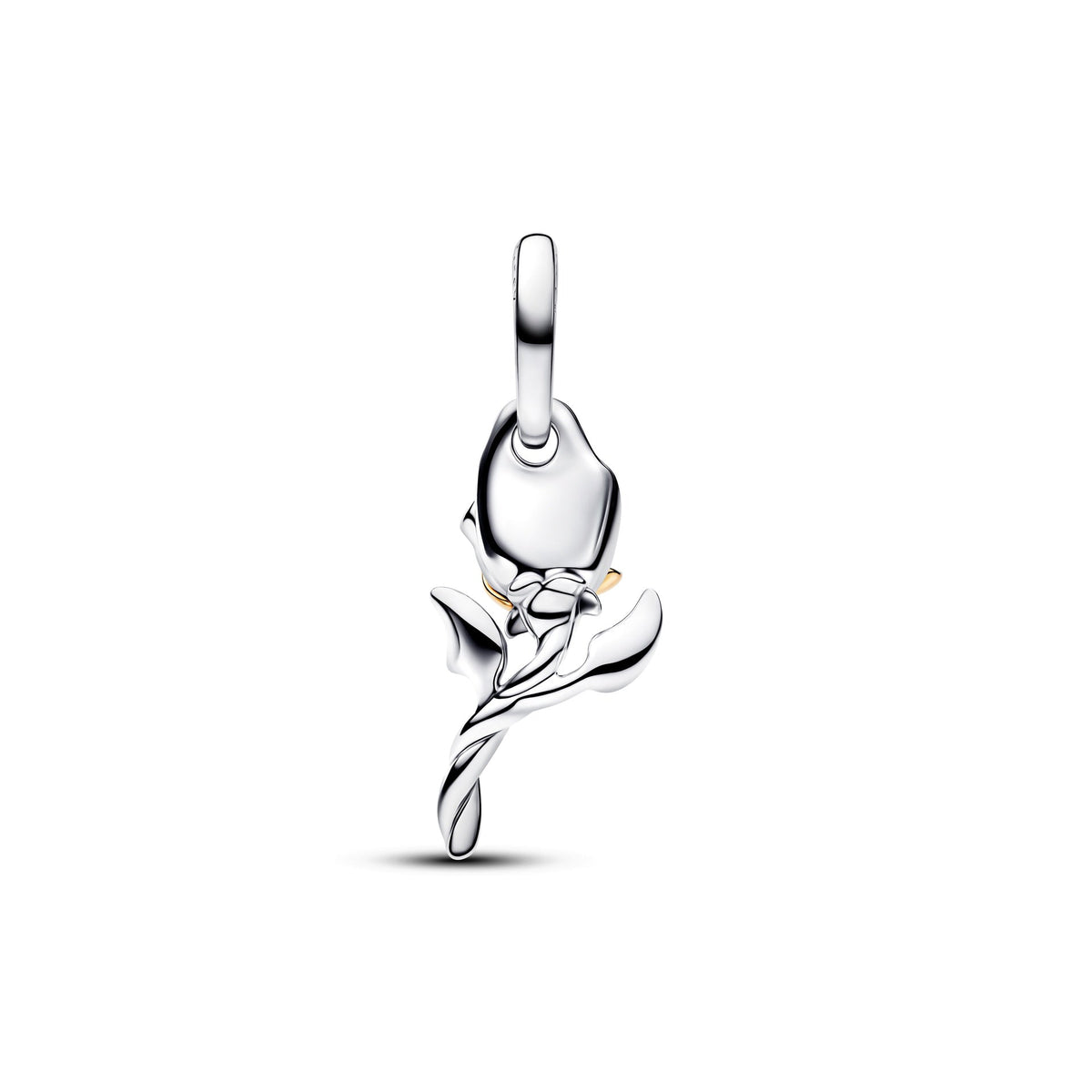 Pandora Disney Belle Enchanted Rose Lab-grown Diamond Dangle Charm