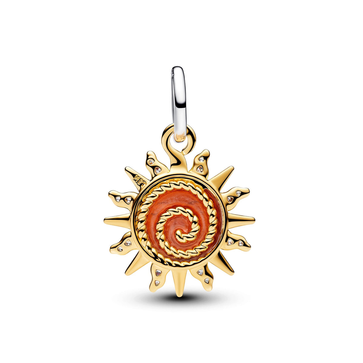 Pandora Swirling Sun Two-Tone Dangle Charm