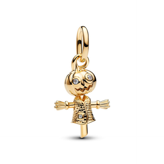 Pandora Pumpkin Scarecrow Dangle Charm