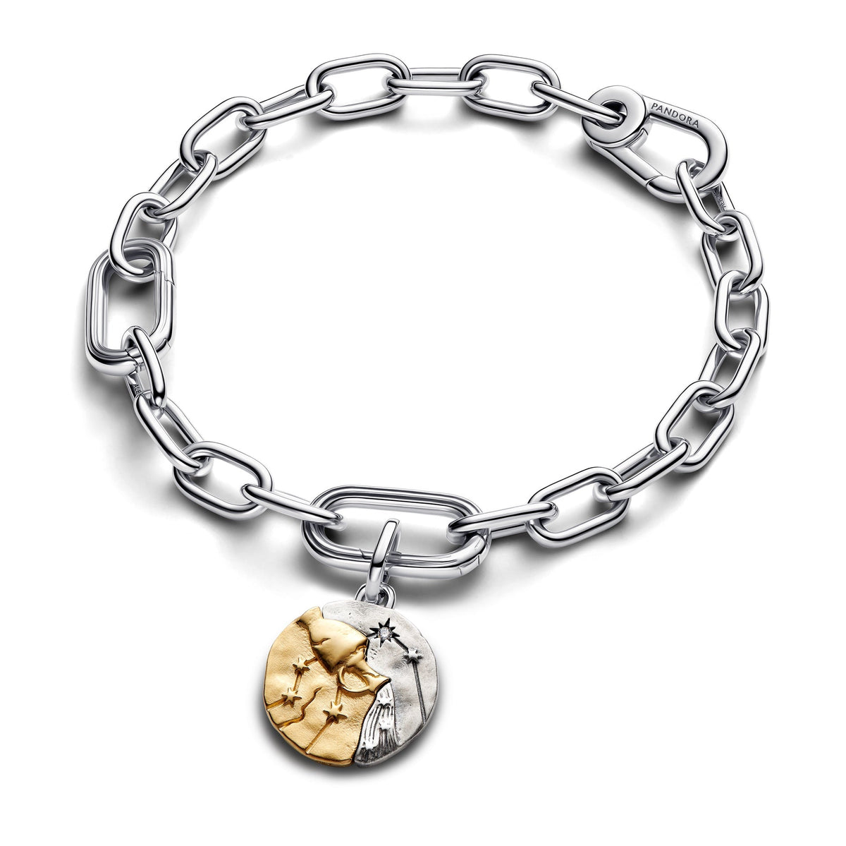 Pandora Aquarius Zodiac Medallion Charm
