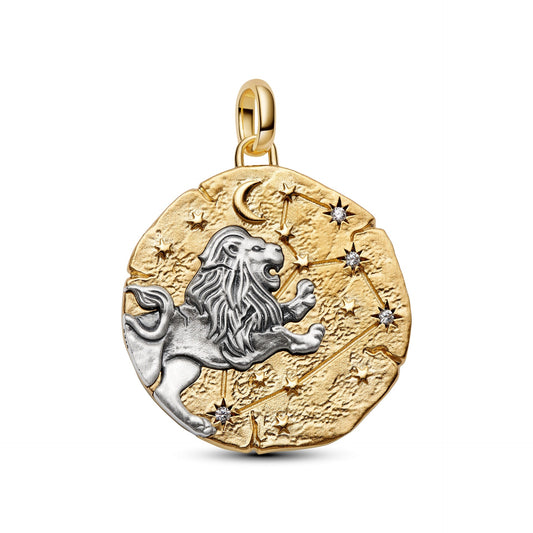 Pandora Leo Zodiac Oversized Medallion Charm