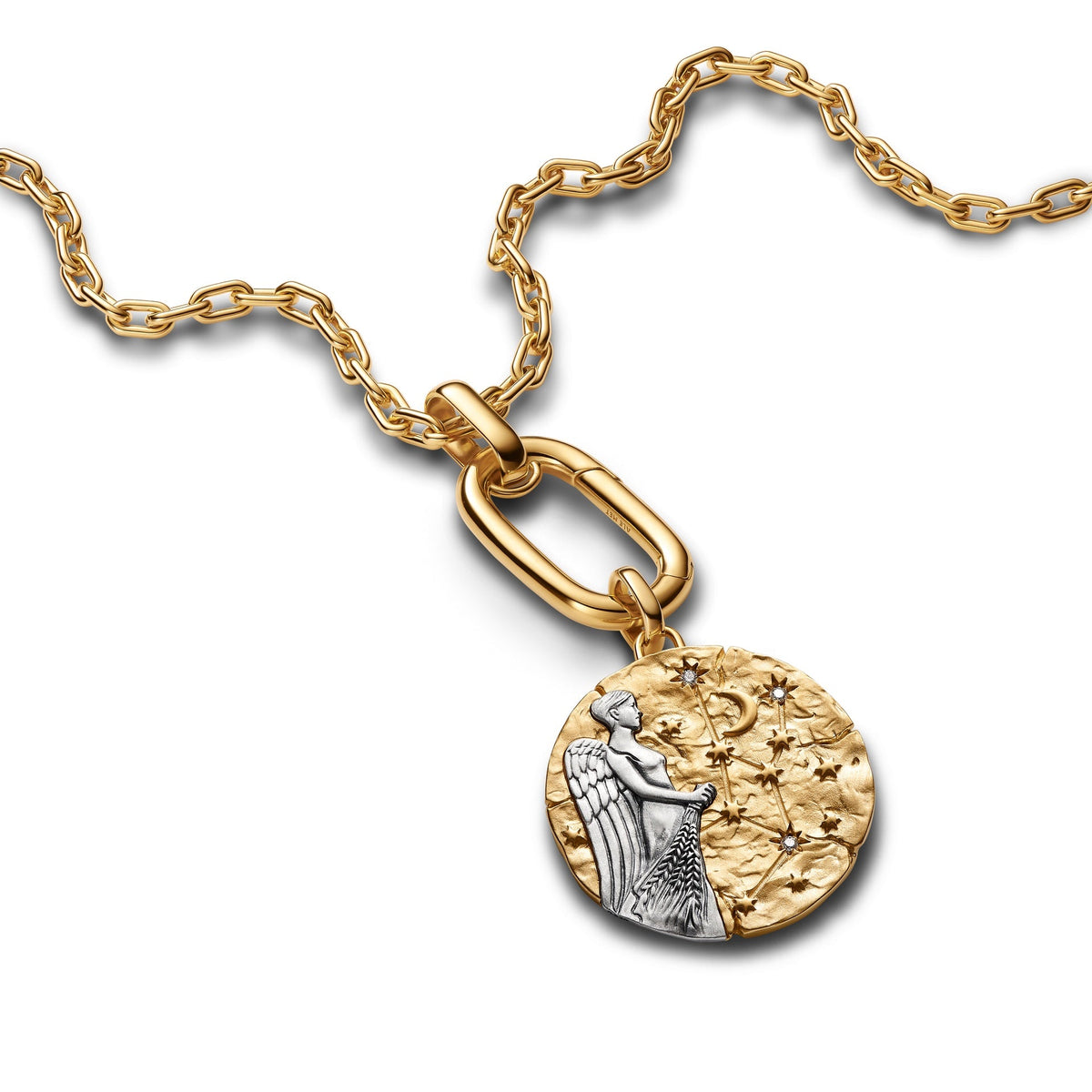 Pandora Virgo Zodiac Oversized Medallion Charm