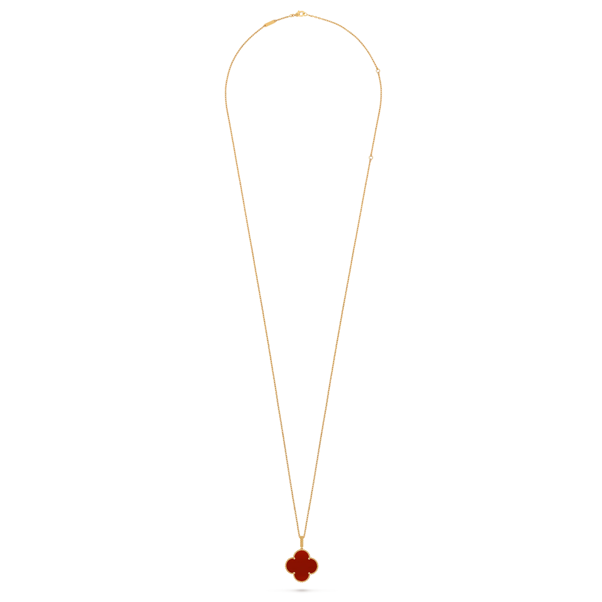 Van Cleef & Arpels Magic Alhambra Carnelian Long Necklace