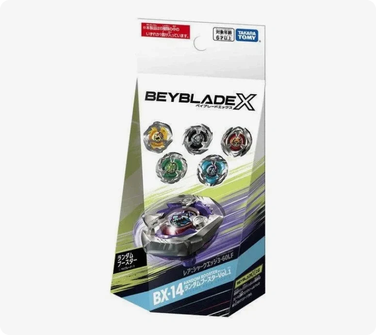 Takara Tomy Beyblade BX-14 Random Booster Volume 1 Shark Edge