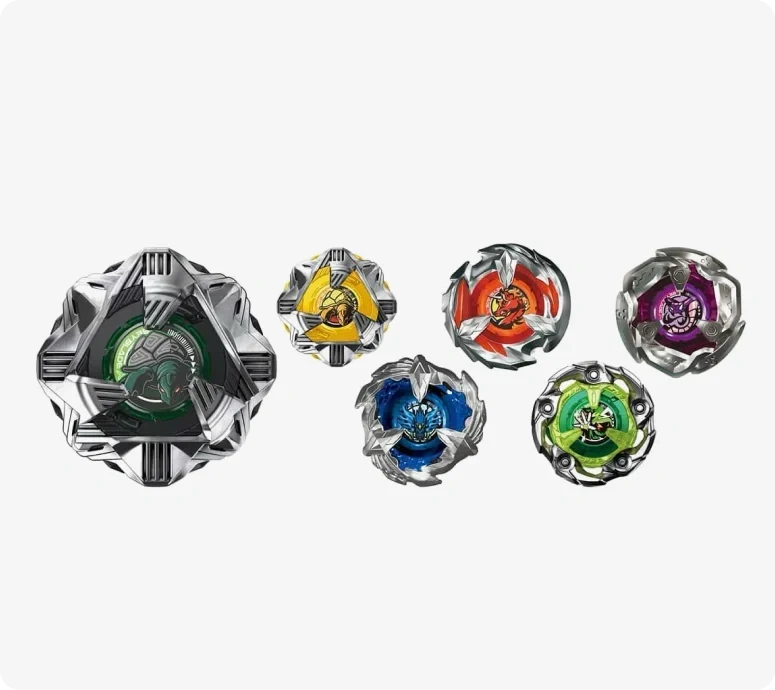FullSet Beyblade X BX-35 Vol.4 BlackShell 4-60DOT