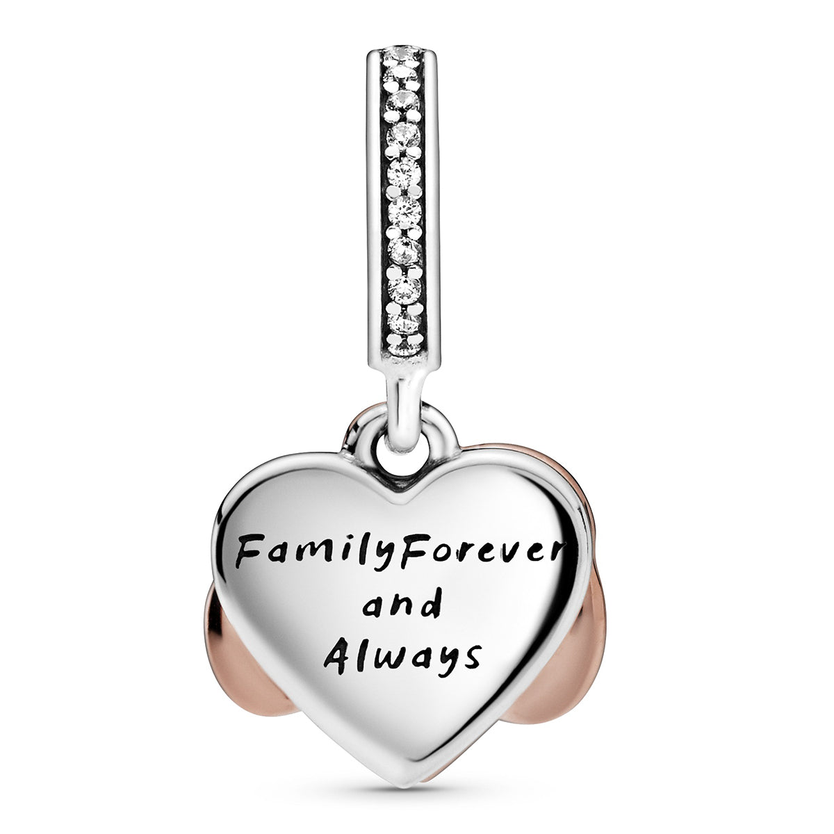 Pandora Sparkling Infinity Heart Dangle Charm