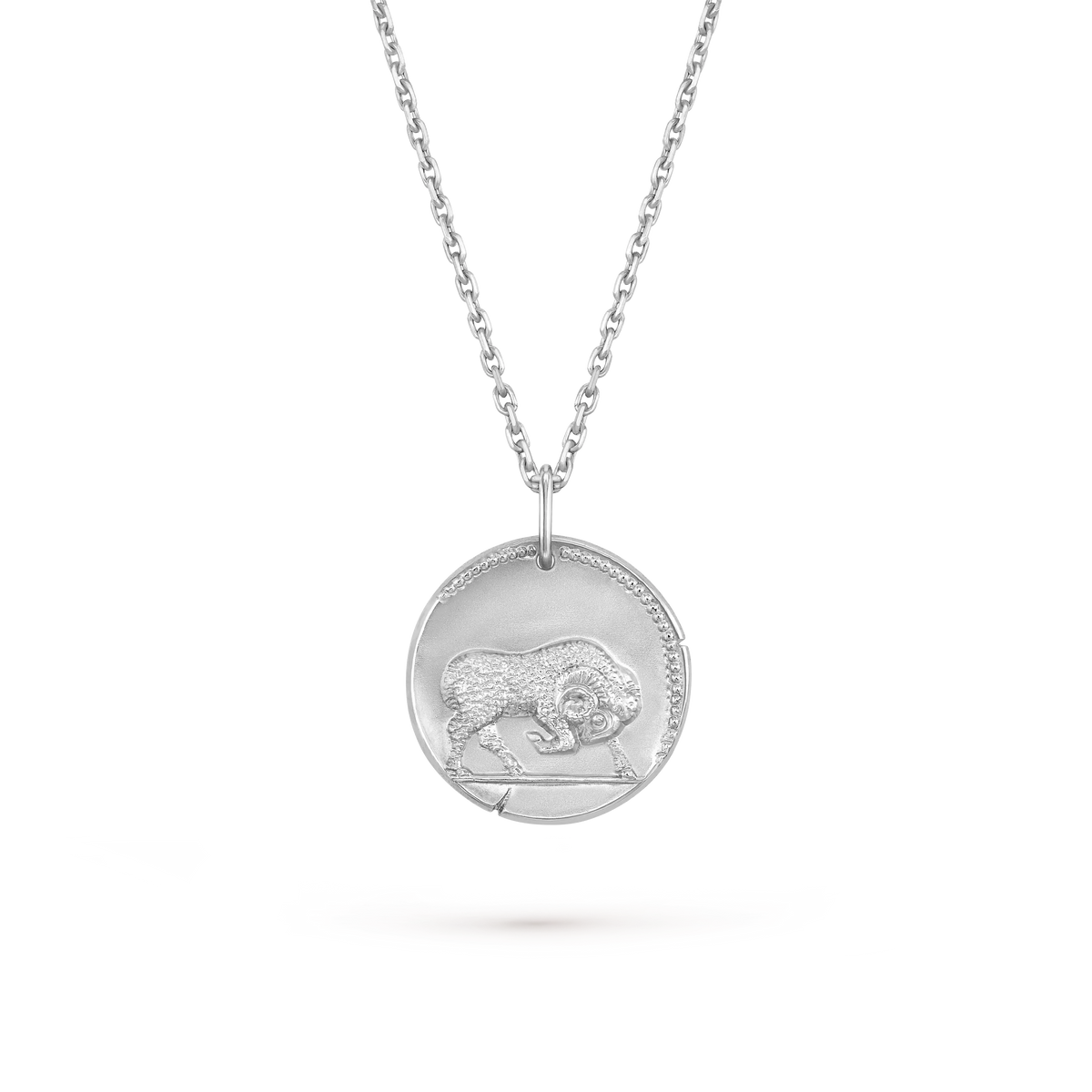 Van Cleef & Arpels Zodiaque Poetic Astrology Collection Aries Gold Coin Pendant